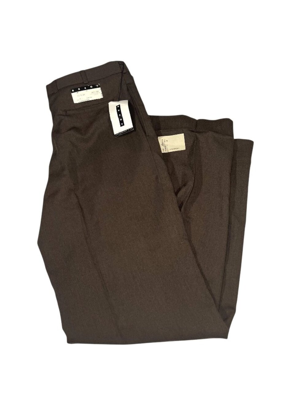 Vintage Exact Levi Strauss Mens Brown Pleated Dress Pants Size 38x34 NWT